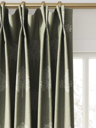 William Morris At Home Marigold Tree Embroidered Made to Measure Curtains or Roman Blind, Nettle - thumbnail 4