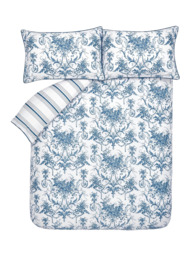 Laura Ashley Tuileries Reversible 200 Thread Count Duvet Cover Set - thumbnail 4