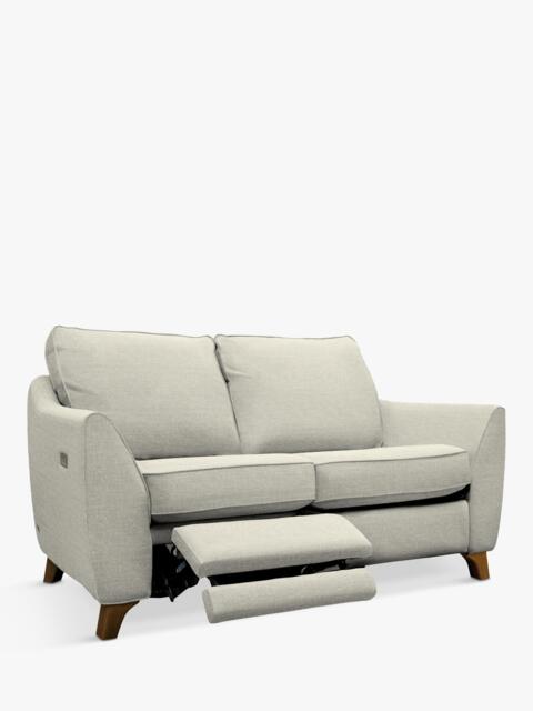 G Plan Vintage The Sixty Eight Small 2 Seater Sofa with LHF Single Footrest Mechanism, Aquaclean Calor Vanilla - image 1