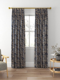 Clarke & Clarke Lumino Made to Measure Curtains or Roman Blind, Midnight/Copper - thumbnail 5