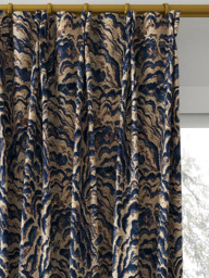 Clarke & Clarke Lumino Made to Measure Curtains or Roman Blind, Midnight/Copper - thumbnail 4