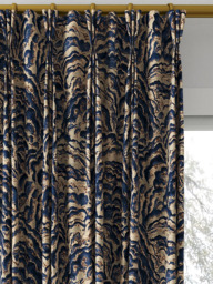 Clarke & Clarke Lumino Made to Measure Curtains or Roman Blind, Midnight/Copper - thumbnail 6