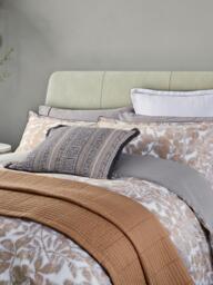 Bedeck of Belfast Zenda Duvet Cover Set, Charcoal Tan - thumbnail 2