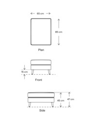 Swyft Model 10 Footstool, Dark Leg - thumbnail 2