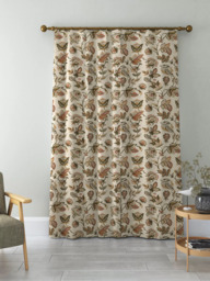 John Lewis Cordelia Floral Weave Pair Lined Pencil Pleat Curtains - thumbnail 5