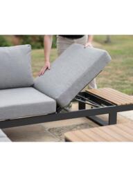Bramblecrest Brooklyn 10-Seater L-Shape Rectangular Garden Sofa Set, Anthracite - thumbnail 3