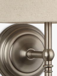 John Lewis Isabel Wall Light, 1 Light, Pewter - thumbnail 6