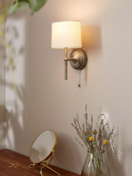 John Lewis Isabel Wall Light, 1 Light, Pewter - thumbnail 2