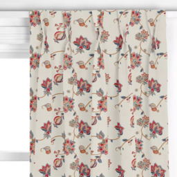 John Lewis Zephora Made to Measure Curtains or Roman Blind, Red - thumbnail 4