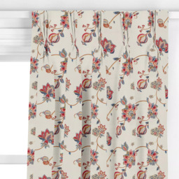 John Lewis Zephora Made to Measure Curtains or Roman Blind, Red - thumbnail 6