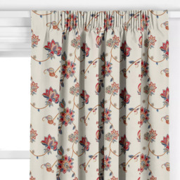 John Lewis Zephora Made to Measure Curtains or Roman Blind, Red - thumbnail 2