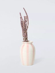 John Lewis Hand Painted Striped Stoneware Vase, H18cm - thumbnail 2