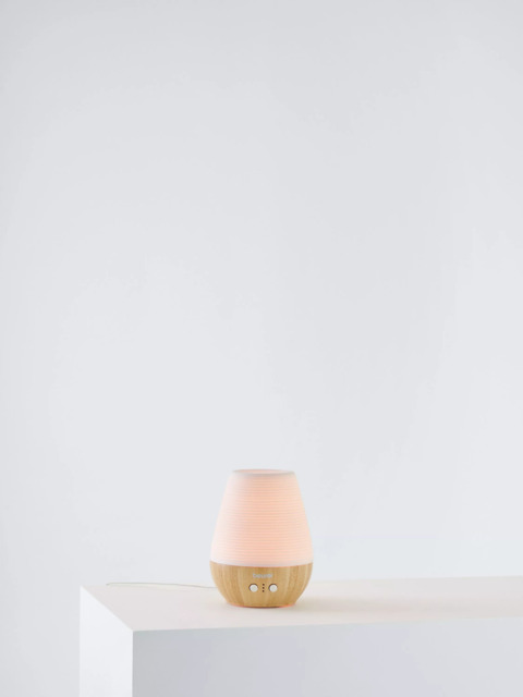 Beurer LA 40 Aroma Electric Diffuser LED Table Lamp, White/Wood - image 1