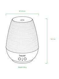 Beurer LA 40 Aroma Electric Diffuser LED Table Lamp, White/Wood - thumbnail 6