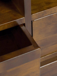 "Laura Ashley Garrat TV Stand for TVs up to 55"", Dark Brown" - thumbnail 4