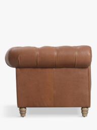 Halo Earle Chesterfield Large 3 Seater Leather Sofa - thumbnail 3