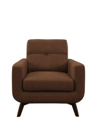 John Lewis Barbican Leather Armchair, Dark Leg - thumbnail 5