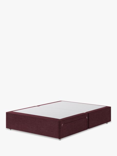 Hypnos Non-Sprung Upholstered 2 Drawer Divan Base, King Size - image 1