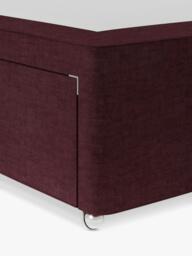 Hypnos Non-Sprung Upholstered 2 Drawer Divan Base, King Size - thumbnail 3