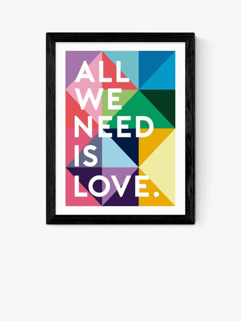 EAST END PRINTS Rafael Farias 'All We Need Is Love' Framed Print - image 1