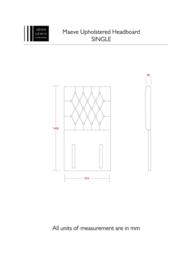 John Lewis Maeve Full Depth Upholstered Headboard, Single - thumbnail 4