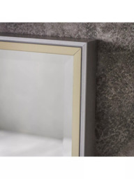 Gallery Direct Floyd Rectangular Leaner / Wall Mirror, Champagne, 150 x 60cm - thumbnail 3