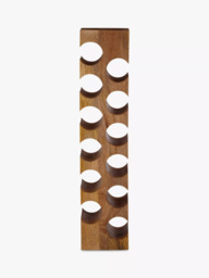 John Lewis Tall Mango Wood Wine Rack, 12 Bottle, Natural - thumbnail 5