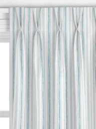 John Lewis Diderot Stripe Made to Measure Curtains or Roman Blind, Heritage Grey - thumbnail 4