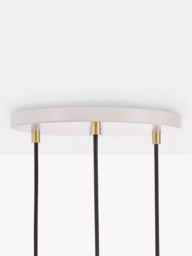 Tala Oak Triple Pendant Cluster Ceiling Light with Sphere IV ES LED Dim to Warm Globe Bulbs - thumbnail 3