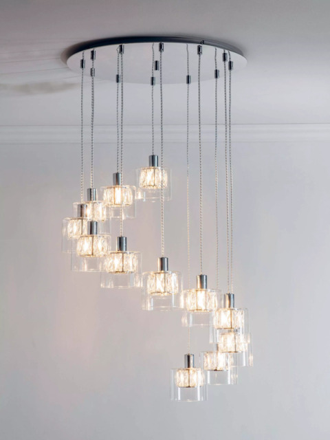 Bay Lighting Nina 12 Pendant Cluster Ceiling Light, Clear - image 1