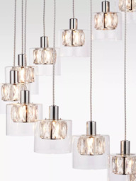 Bay Lighting Nina 12 Pendant Cluster Ceiling Light, Clear - thumbnail 5