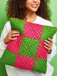 Sirdar Kith & Kin Granny Squares Cushion Crochet Kit - thumbnail 2