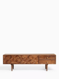 "John Lewis + Swoon Franklin TV Stand for TVs up to 66"", Brown" - thumbnail 2