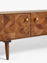 "John Lewis + Swoon Franklin TV Stand for TVs up to 66"", Brown" - thumbnail 4
