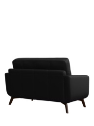 John Lewis Barbican Small 2 Seater Leather Sofa, Dark Leg - thumbnail 4