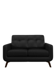 John Lewis Barbican Small 2 Seater Leather Sofa, Dark Leg - thumbnail 5