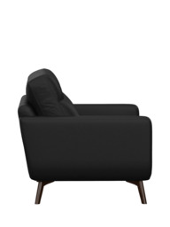 John Lewis Barbican Small 2 Seater Leather Sofa, Dark Leg - thumbnail 3