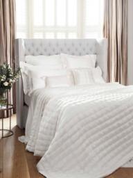 Gingerlily Windsor Silk Cushion Cover, Ivory - thumbnail 3
