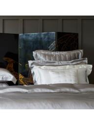 Gingerlily Windsor Silk Cushion Cover, Ivory - thumbnail 4