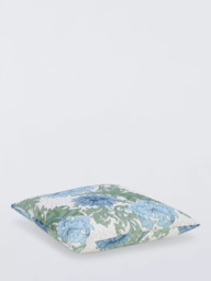 Morris & Co. Chrysanthemum Indoor/Outdoor Cushion, Indigo - thumbnail 2