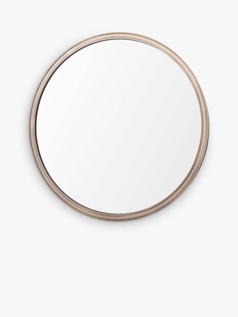 Laura Ashley Harrington Round Metal Wall Mirror, 60cm, Antique Brass - image 1