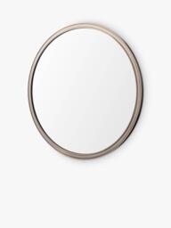 Laura Ashley Harrington Round Metal Wall Mirror, 60cm, Antique Brass - thumbnail 3