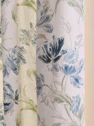 Laura Ashley Gosford Pair Lined Pencil Pleat Curtains, Heritage Blue - thumbnail 5