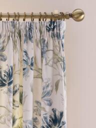 Laura Ashley Gosford Pair Lined Pencil Pleat Curtains, Heritage Blue - thumbnail 4