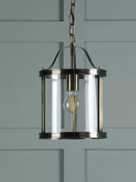 Laura Ashley Harrington Pendant Ceiling Light, Antique Brass - thumbnail 2