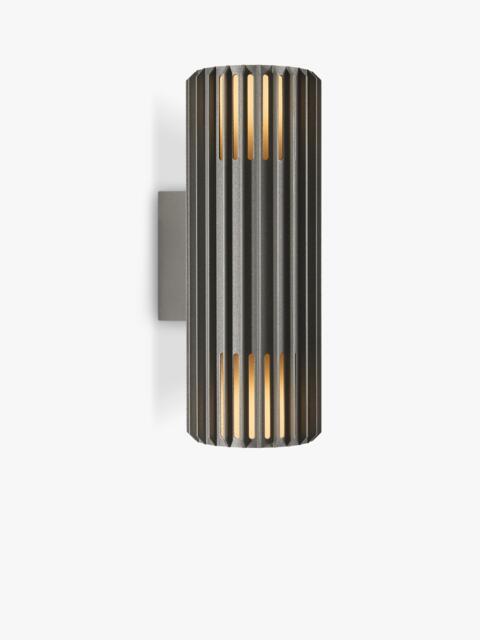 Nordlux Aludra Ribbed Outdoor Double Wall Light, Anthracite - image 1
