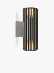 Nordlux Aludra Ribbed Outdoor Double Wall Light, Anthracite - thumbnail 2