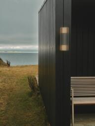 Nordlux Aludra Ribbed Outdoor Double Wall Light, Anthracite - thumbnail 4