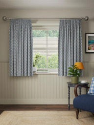John Lewis Jaya Print Pair Lined Pencil Pleat Curtains - thumbnail 6