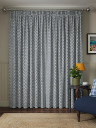 John Lewis Jaya Print Pair Lined Pencil Pleat Curtains - thumbnail 5
